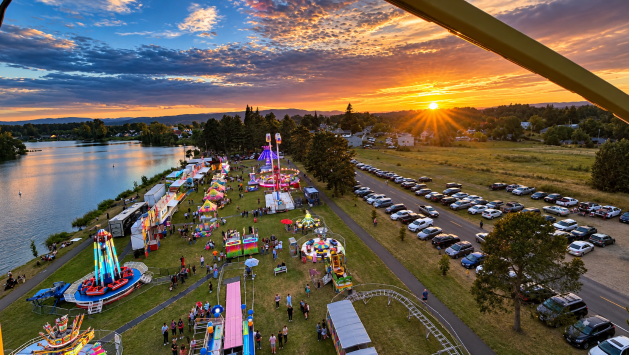 ariel shot of planters days woodland wa